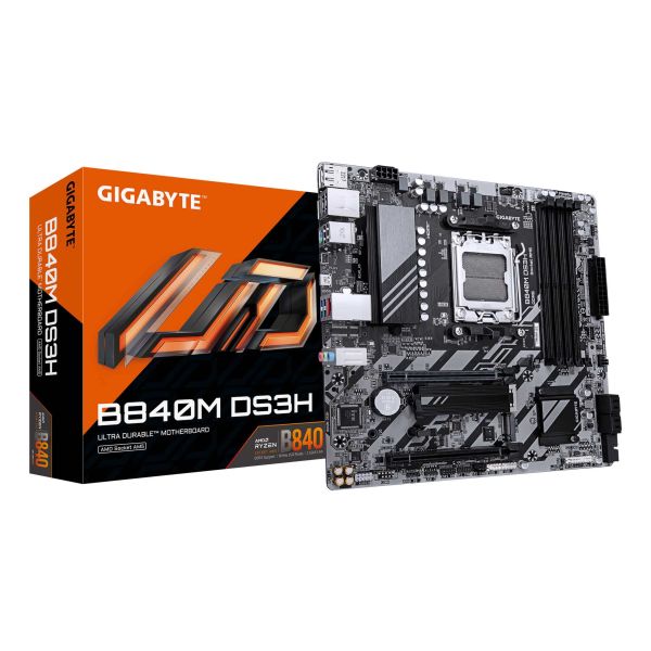 GIGABYTE B840M DS3H moederbord AMD B840 Socket AM5 micro ATX (B840M DS3H)