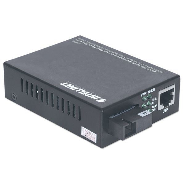 Intellinet 545075 netwerk media converter 1000 Mbit/s 1550 nm Single-mode Zwart (545075)