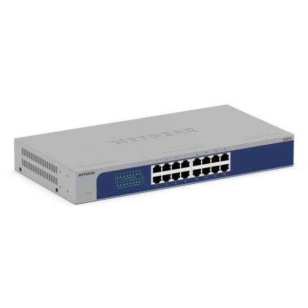 NETGEAR GS516-300EUS netwerk-switch Unmanaged Gigabit Ethernet (10/100/1000) Grijs (GS516-300EUS)