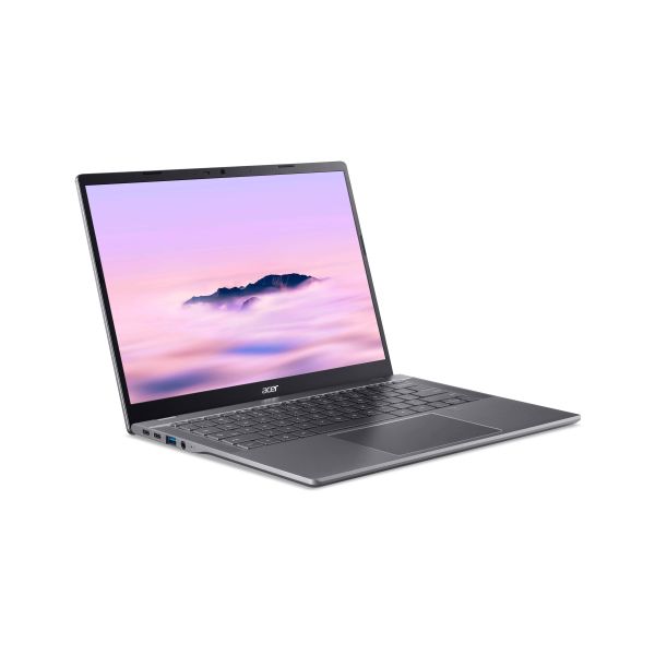Acer Chromebook Plus 514 CBE594-2LT-TCO-351J Intel Core 3 100U 35,6 cm (14") Touchscreen WUXGA 8 GB LPDDR5-SDRAM 256 GB SSD Wi-Fi 7 (802.11be) ChromeOS US International Grijs (NX.J66EH.001)