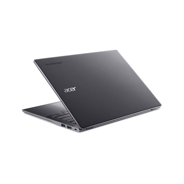 Acer Chromebook Plus 514 CBE594-2LT-TCO-351J Intel Core 3 100U 35,6 cm (14") Touchscreen WUXGA 8 GB LPDDR5-SDRAM 256 GB SSD Wi-Fi 7 (802.11be) ChromeOS US International Grijs (NX.J66EH.001)