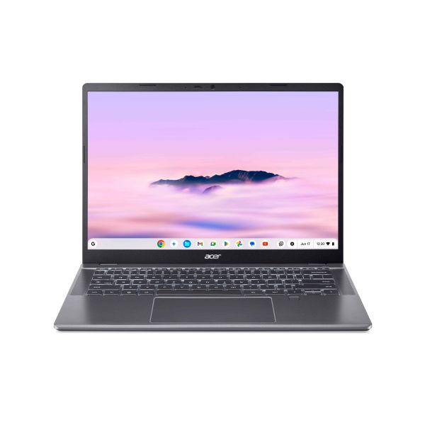 Acer Chromebook Plus 514 CBE594-2LT-TCO-351J Intel Core 3 100U 35,6 cm (14") Touchscreen WUXGA 8 GB LPDDR5-SDRAM 256 GB SSD Wi-Fi 7 (802.11be) ChromeOS US International Grijs (NX.J66EH.001)