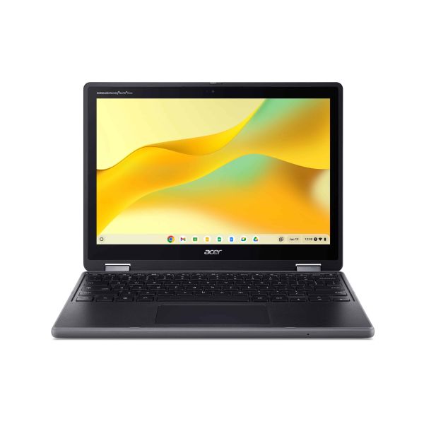 Acer Chromebook R857T-TCO-C04U Intel® N N150 31 cm (12.2") Touchscreen WUXGA 8 GB LPDDR5x-SDRAM 64 GB eMMC Wi-Fi 6E (802.11ax) ChromeOS US International Zwart (NX.JAYEH.003)