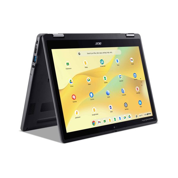 Acer Chromebook R857T-TCO-C04U Intel® N N150 31 cm (12.2") Touchscreen WUXGA 8 GB LPDDR5x-SDRAM 64 GB eMMC Wi-Fi 6E (802.11ax) ChromeOS US International Zwart (NX.JAYEH.003)