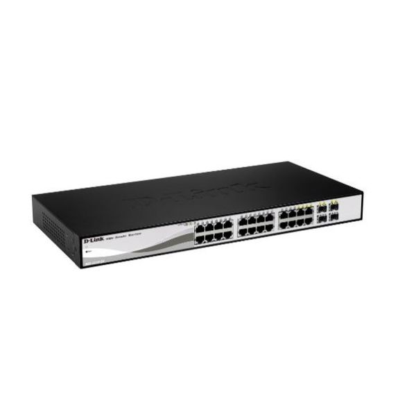 D-Link DGS-1210-26 netwerk-switch Managed L2 Gigabit Ethernet (10/100/1000) 1U Zwart, Grijs (DGS-1210-26)