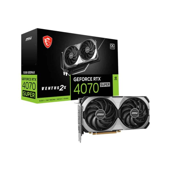 MSI VENTUS GeForce RTX 4070 SUPER 12G 2X OC NVIDIA 12 GB GDDR6X (4070SUPER12GVE2XOC)