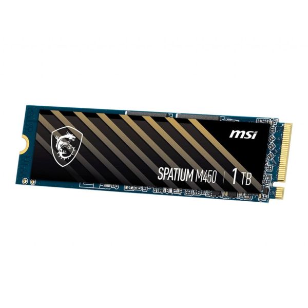 MSI SPATIUM M450 PCIe 4.0 NVMe M.2 1TB PCI Express 4.0 3D NAND (S78-440L0M0-P83)