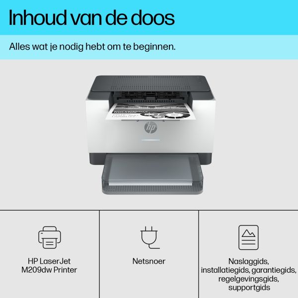 HP LaserJet M209dw printer (6GW62F)