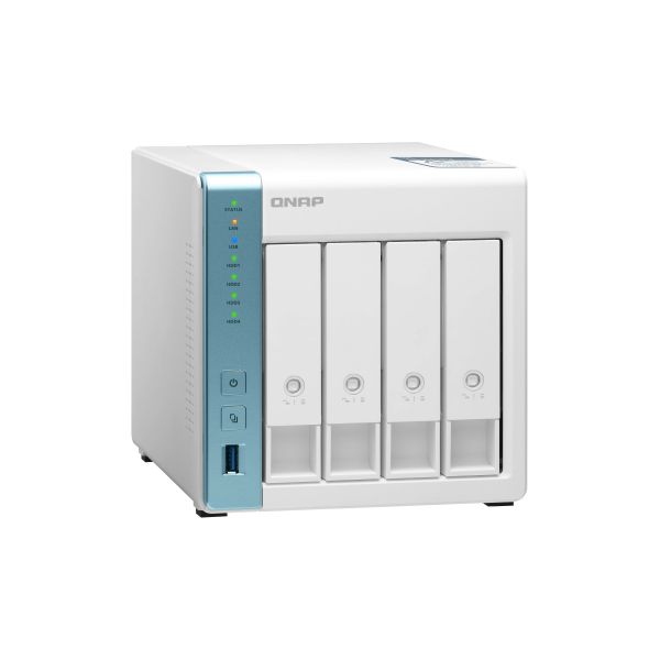 QNAP TS-431P3 NAS Tower Annapurna Labs Alpine AL-314 2 GB DDR3 0 TB QNAP Turbo System Turkoois, Wit (TS-431P3-2G)