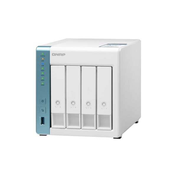 QNAP TS-431P3 NAS Tower Annapurna Labs Alpine AL-314 2 GB DDR3 0 TB QNAP Turbo System Turkoois, Wit (TS-431P3-2G)