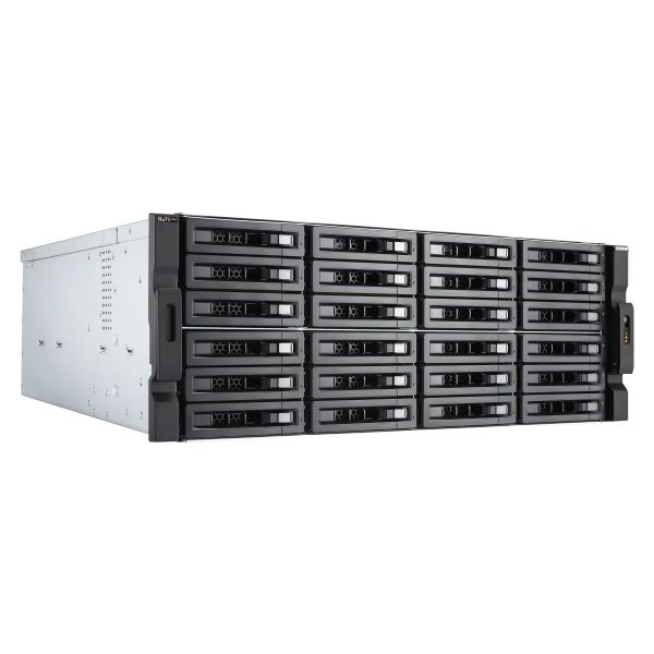 QNAP TS-h2483XU-RP NAS Rack (4U) Intel Xeon E E-2236 128 GB DDR4 0 TB QuTS hero Zwart (TSH2483XURPE2236128G)