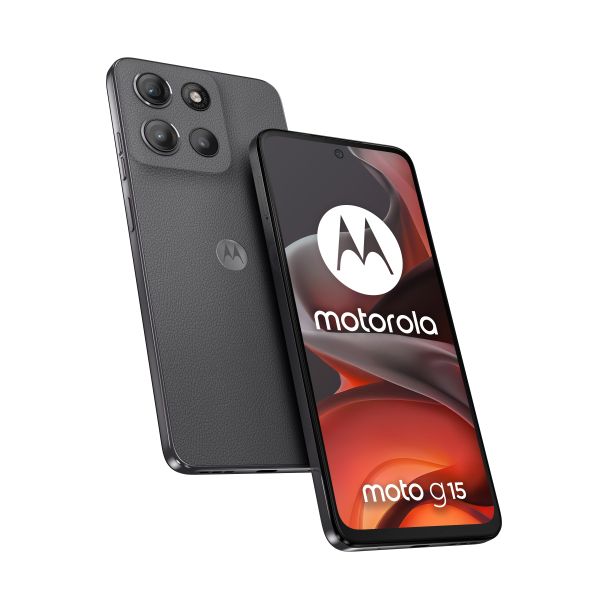 Motorola moto g15 17,1 cm (6.72") Dual SIM Android 15 4G USB Type-C 4 GB 128 GB 5200 mAh Grijs (PB6E0003SE) Motorola moto g15 17,1 cm (6.72") Dual SIM Android 15 4G USB Type-C 4 GB 128 GB 5200 mAh Grijs (PB6E0003SE)