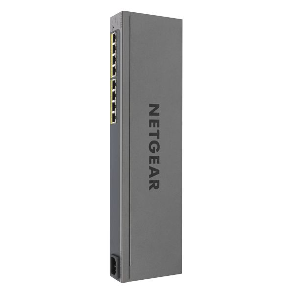 NETGEAR GS408EPP Managed L2 Gigabit Ethernet (10/100/1000) Power over Ethernet (PoE) Zwart, Grijs (GS408EPP-100EUS)
