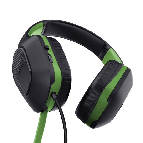 Trust GXT 415X ZIROX Headset Bedraad Hoofdband Gamen Zwart, Groen (24994) Trust GXT 415X ZIROX Headset Bedraad Hoofdband Gamen Zwart, Groen (24994)