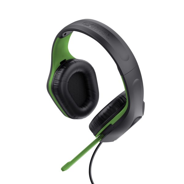 Trust GXT 415X ZIROX Headset Bedraad Hoofdband Gamen Zwart, Groen (24994)