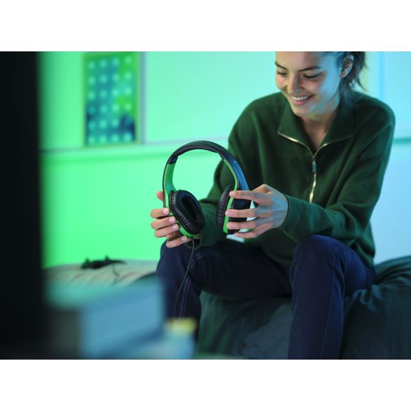 Trust GXT 415X ZIROX Headset Bedraad Hoofdband Gamen Zwart, Groen (24994)