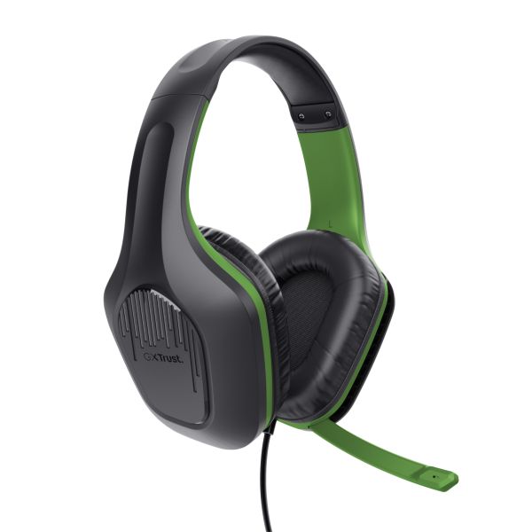 Trust GXT 415X ZIROX Headset Bedraad Hoofdband Gamen Zwart, Groen (24994)