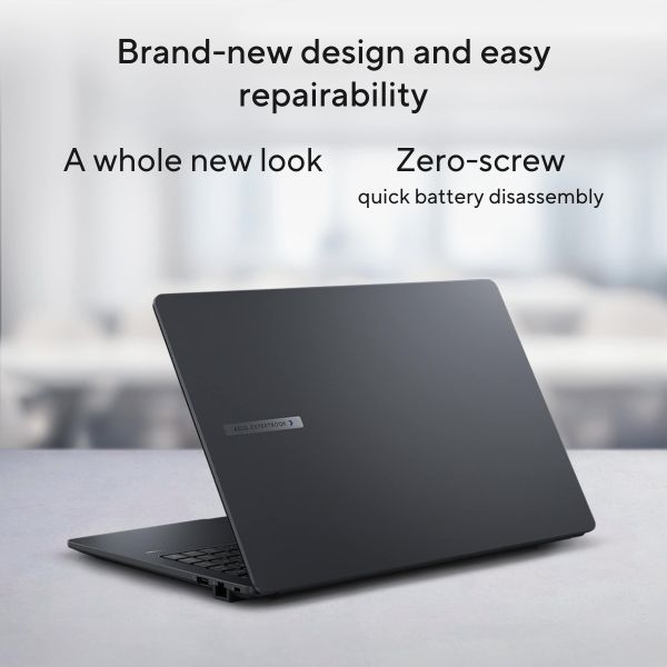 ASUS ExpertBook B1 B1503CVA-S72181X Intel® Core™ i5 i5-13420H Laptop 39,6 cm (15.6") Full HD 32 GB DDR5-SDRAM 512 GB SSD Wi-Fi 6E (802.11ax) Windows 11 Pro US International Zwart, Grijs (90NX0801-M02C40)