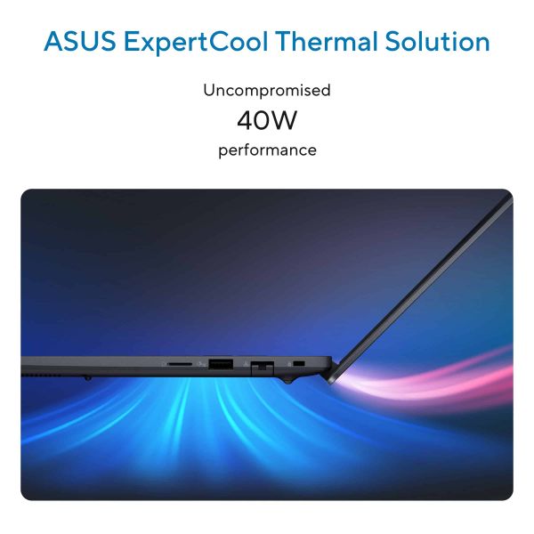 ASUS ExpertBook B5 B5405CCA-LY0020X Intel Core Ultra 7 255H Laptop 35,6 cm (14") WUXGA 16 GB DDR5-SDRAM 512 GB SSD Wi-Fi 7 (802.11be) Windows 11 Pro US International Zwart (90NX08I1-M000M0)