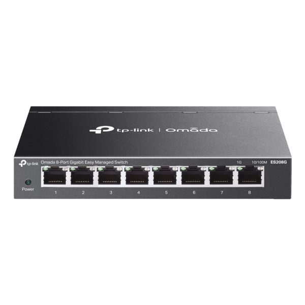 TP-Link Omada ES208G netwerk-switch Managed L2 Gigabit Ethernet (10/100/1000) Zwart (ES208G)