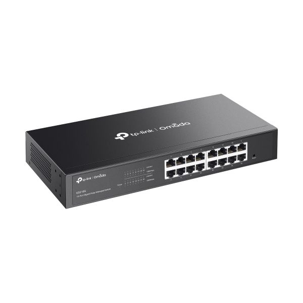 TP-Link ES216G netwerk-switch Managed Gigabit Ethernet (10/100/1000) Zwart (ES216G)