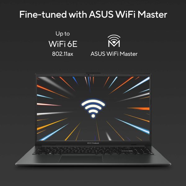 ASUS Vivobook Go 15 E1504FA-NJ1254W AMD Ryzen™ 5 7520U Laptop 39,6 cm (15.6") Full HD 16 GB LPDDR5-SDRAM 512 GB SSD Wi-Fi 6E (802.11ax) Windows 11 Home Zwart (E1504FA-NJ1254W)