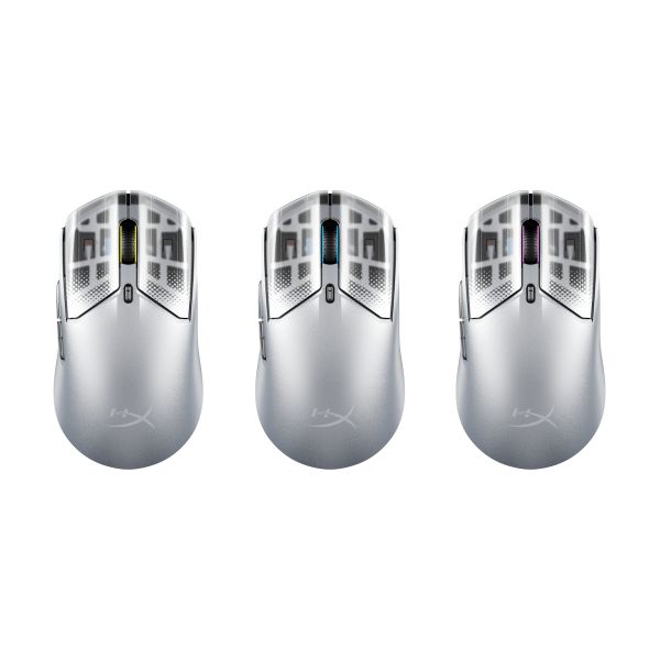 HyperX Pulsefire Haste 2 S Silver draadloze gamingmuis (9B002AA) HyperX Pulsefire Haste 2 S Silver draadloze gamingmuis