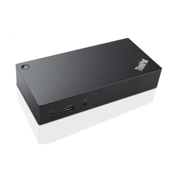 Lenovo 40A90090EU laptop dock & poortreplicator Bedraad USB 3.2 Gen 1 (3.1 Gen 1) Type-C Zwart (40A90090EU)