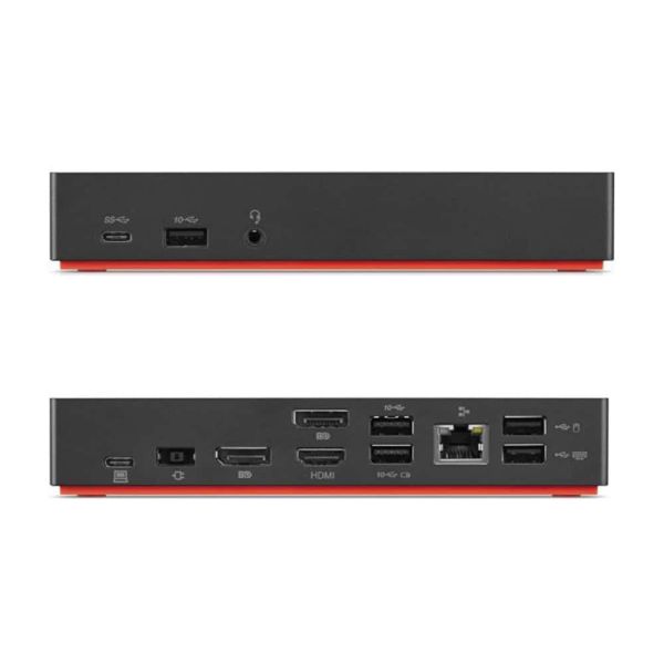 Origin Storage 40AF0135EU laptop dock & poortreplicator Docking USB 3.2 Gen 1 (3.1 Gen 1) Type-A + Type-C Houtskool, Rood (40AF0135EU)