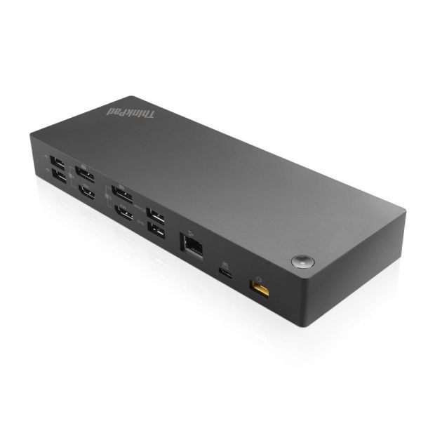 Lenovo 40AF0135UK laptop dock & poortreplicator Bedraad USB 3.2 Gen 1 (3.1 Gen 1) Type-C Zwart (40AF0135WW)