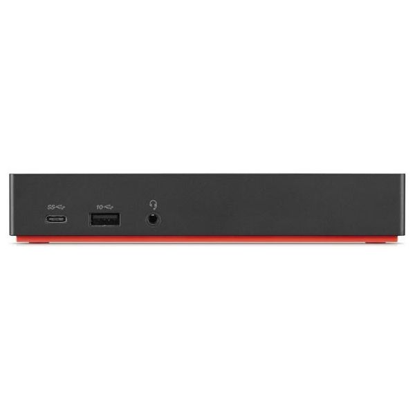 Lenovo 40AS0090EU laptop dock & poortreplicator Bedraad USB 3.2 Gen 1 (3.1 Gen 1) Type-C Zwart (40AS0090EU)
