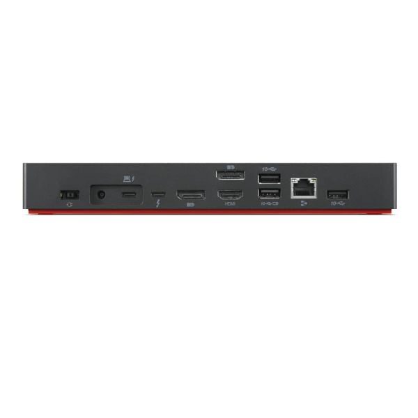 Lenovo 40B00300EU laptop dock & poortreplicator Bedraad Thunderbolt 4 Zwart, Rood (40B00300EU)