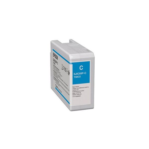 Epson SJIC55(C) inktcartridge 1 stuk(s) Origineel Cyaan (C13T58C240)