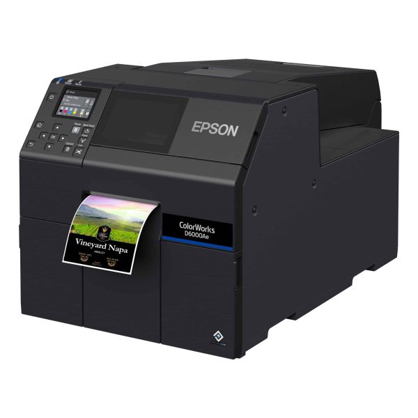 Epson ColorWorks D6000Ae labelprinter Thermo transfer Kleur 1200 x 1200 DPI 119 mm/sec Bedraad Ethernet LAN (C31CL90102)