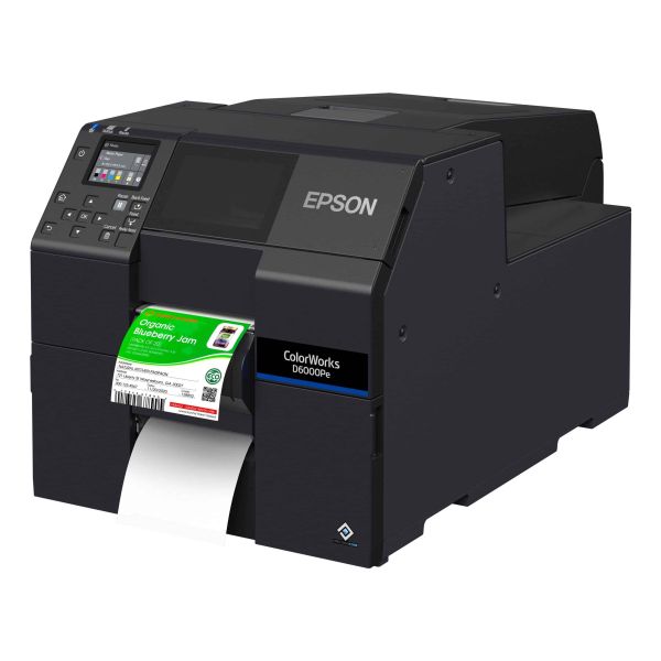 Epson ColorWorks D6000Pe labelprinter Thermo transfer Kleur 1200 x 1200 DPI 119 mm/sec Bedraad Ethernet LAN (C31CL90202)