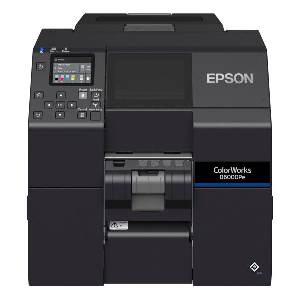 Epson ColorWorks D6000Pe labelprinter Thermo transfer Kleur 1200 x 1200 DPI 119 mm/sec Bedraad Ethernet LAN (C31CL90202) Epson ColorWorks D6000Pe labelprinter Thermo transfer Kleur 1200 x 1200 DPI 119 mm/sec Bedraad Ethernet LAN (C31CL90202)