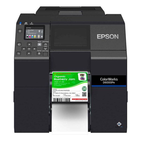 Epson ColorWorks D6000Pe labelprinter Thermo transfer Kleur 1200 x 1200 DPI 119 mm/sec Bedraad Ethernet LAN (C31CL90202)