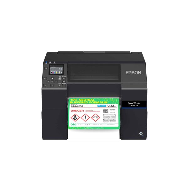 Epson ColorWorks D6500Pe labelprinter Thermo transfer Kleur 1200 x 1200 DPI 85 mm/sec Bedraad Ethernet LAN (C31CL91202)