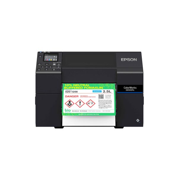 Epson ColorWorks D6500Pe labelprinter Thermo transfer Kleur 1200 x 1200 DPI 85 mm/sec Bedraad Ethernet LAN (C31CL91202)