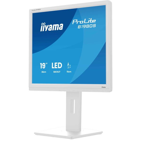 iiyama ProLite B1980S-W1 computer monitor 48,3 cm (19") 1280 x 1024 Pixels SVGA LED Wit (B1980S-W1)