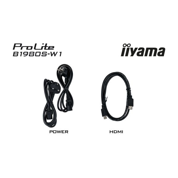 iiyama ProLite B1980S-W1 computer monitor 48,3 cm (19") 1280 x 1024 Pixels SVGA LED Wit (B1980S-W1)
