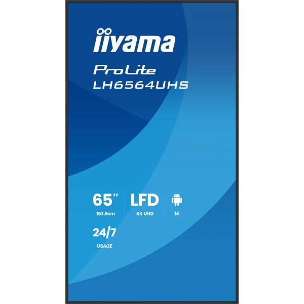 iiyama LH6564UHS-B1AG beeldkrant Digitale signage flatscreen 165,1 cm (65") Wifi 500 cd/m² 4K Ultra HD Zwart Type processor Android 24/7 (LH6564UHS-B1AG) 13/14 iiyama LH6564UHS-B1AG beeldkrant Digitale signage flatscreen 165,1 cm (65") Wifi 500 cd/m² 4K Ultra HD Zwart Type processor Android 24/7 (LH6564UHS-B1AG)