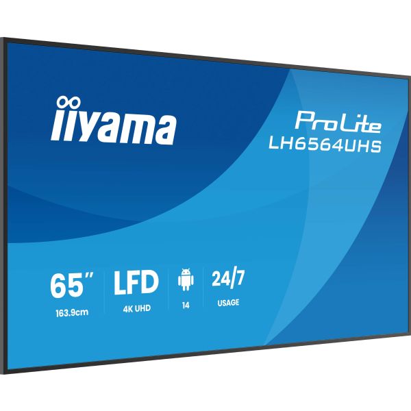 iiyama LH6564UHS-B1AG beeldkrant Digitale signage flatscreen 165,1 cm (65") Wifi 500 cd/m² 4K Ultra HD Zwart Type processor Android 24/7 (LH6564UHS-B1AG) 13/14 iiyama LH6564UHS-B1AG beeldkrant Digitale signage flatscreen 165,1 cm (65") Wifi 500 cd/m² 4K Ultra HD Zwart Type processor Android 24/7 (LH6564UHS-B1AG)