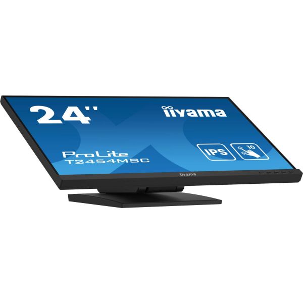 iiyama ProLite T2454MSC-B2AG computer monitor 60,5 cm (23.8") 1920 x 1080 Pixels Full HD LED Touchscreen Multi-gebruiker Zwart (T2454MSC-B2AG)