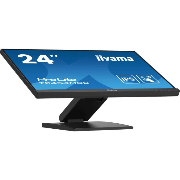 iiyama ProLite T2454MSC-B2AG computer monitor 60,5 cm (23.8") 1920 x 1080 Pixels Full HD LED Touchscreen Multi-gebruiker Zwart (T2454MSC-B2AG)