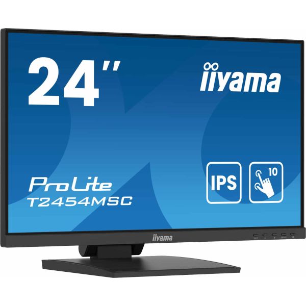 iiyama ProLite T2454MSC-B2AG computer monitor 60,5 cm (23.8") 1920 x 1080 Pixels Full HD LED Touchscreen Multi-gebruiker Zwart (T2454MSC-B2AG)