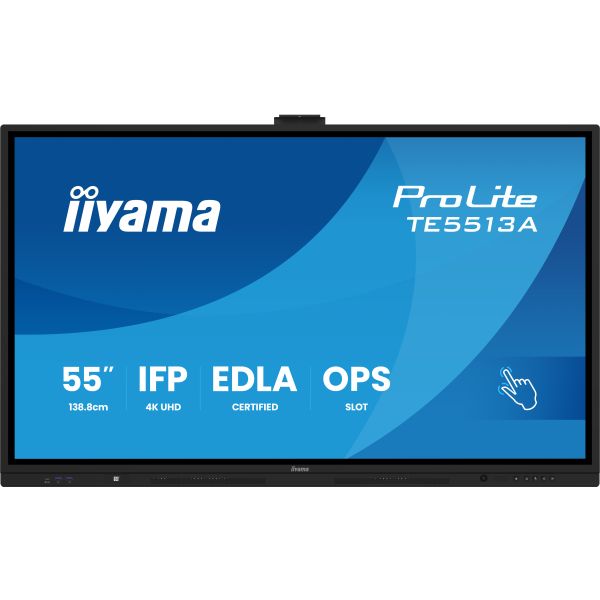 iiyama TE5513A-B1AG beeldkrant Interactief flatscreen 138,7 cm (54.6") Wifi 500 cd/m² 4K Ultra HD Zwart Touchscreen Type processor Android 18/7 (TE5513A-B1AG) 13/14 iiyama TE5513A-B1AG beeldkrant Interactief flatscreen 138,7 cm (54.6") Wifi 500 cd/m² 4K Ultra HD Zwart Touchscreen Type processor Android 18/7 (TE5513A-B1AG)