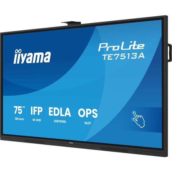 iiyama TE7513A-B1AG beeldkrant Interactief flatscreen 190,5 cm (75") Wifi 500 cd/m² 4K Ultra HD Zwart Touchscreen Type processor Android 18/7 (TE7513A-B1AG) iiyama TE7513A-B1AG beeldkrant Interactief flatscreen 190,5 cm (75") Wifi 500 cd/m² 4K Ultra HD Zwart Touchscreen Type processor Android 18/7 (TE7513A-B1AG)