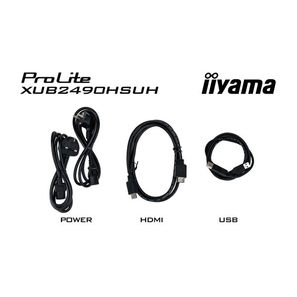 iiyama XUB2490HSUH-B2 computer monitor 60,5 cm (23.8") 1920 x 1080 Pixels Full HD LED Zwart (XUB2490HSUH-B2)