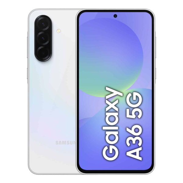Samsung Galaxy A36 17 cm (6.7") Dual SIM Android 15 5G USB Type-C 8 GB 256 GB 5000 mAh Wit (SM-A366BZAGEUB)